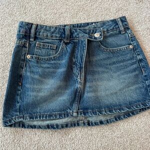 Zara Blue Denim Mini Skirt